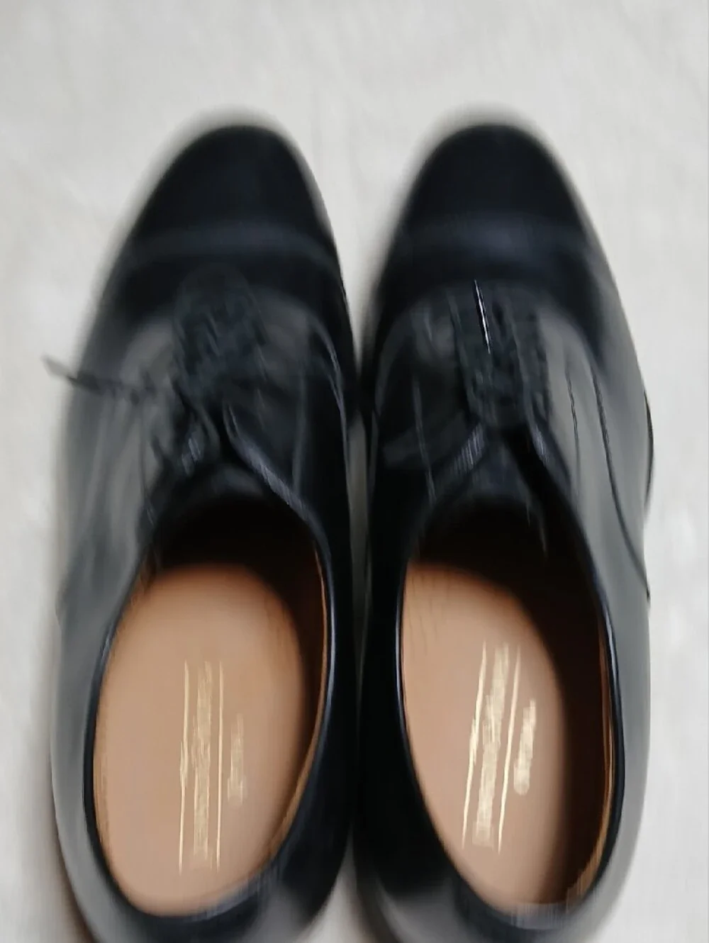 Johnston & Murphy Melton Black Cap-Toe Oxford Lace-Up Size 10.5